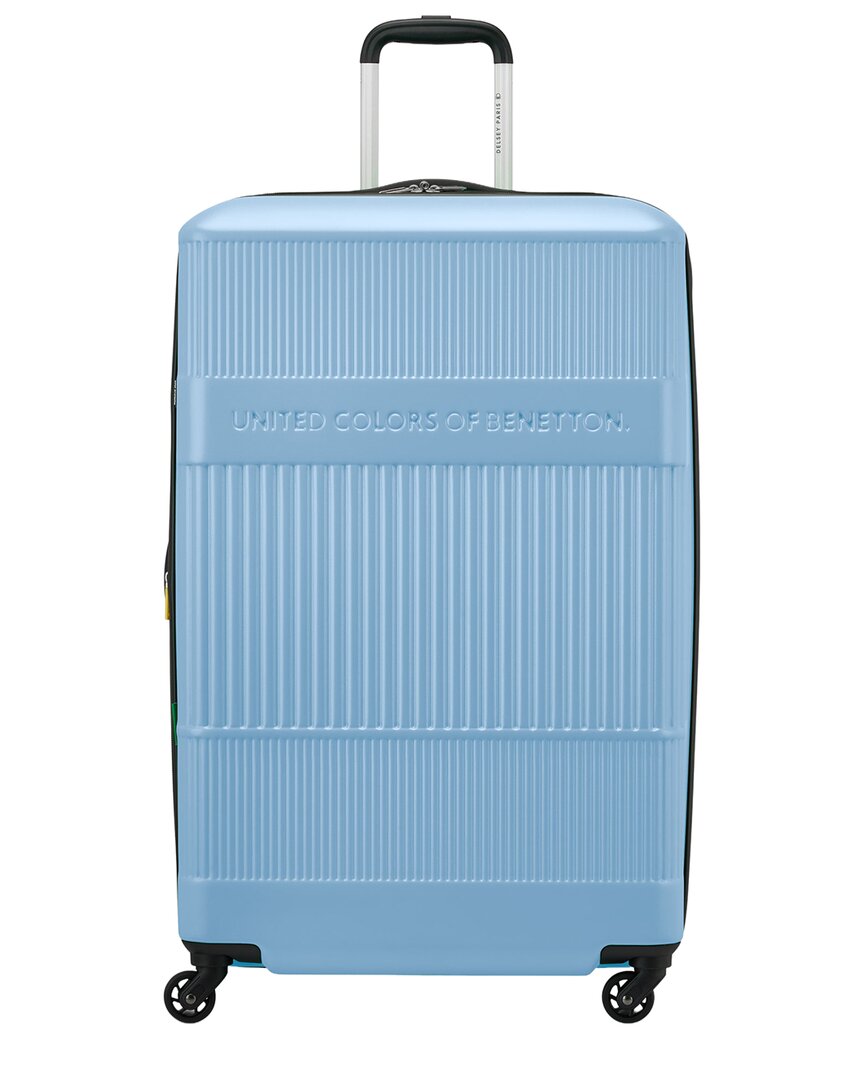 Benetton Ribbed Hard Expandable Large Hardside Luggage