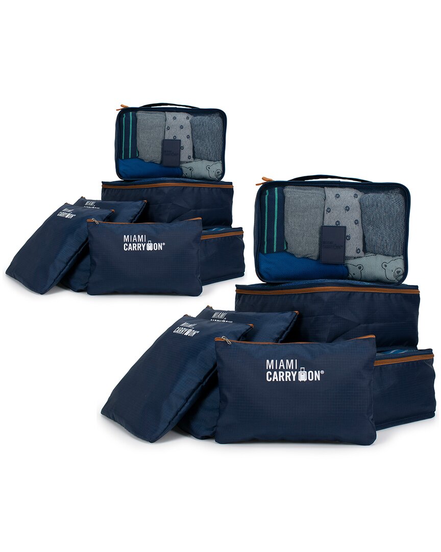 Miami Carryon Collins 12-piece Packing Cube Set In Blue