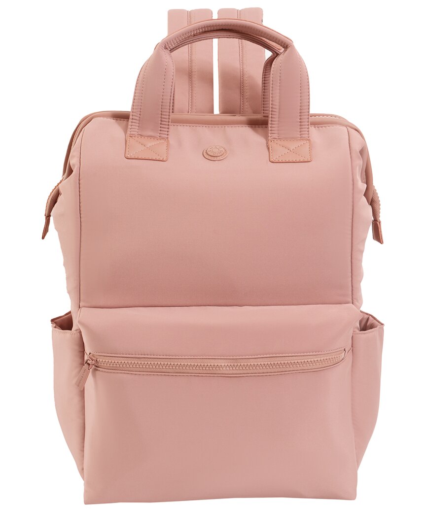 Max Studio The Elise Sport Nylon 18in Workbook Backpack In Pink