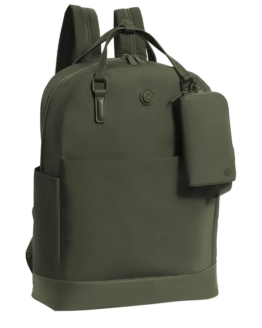 Max Studio The Della 18in Twill Nylon Workbook Travel Backpack