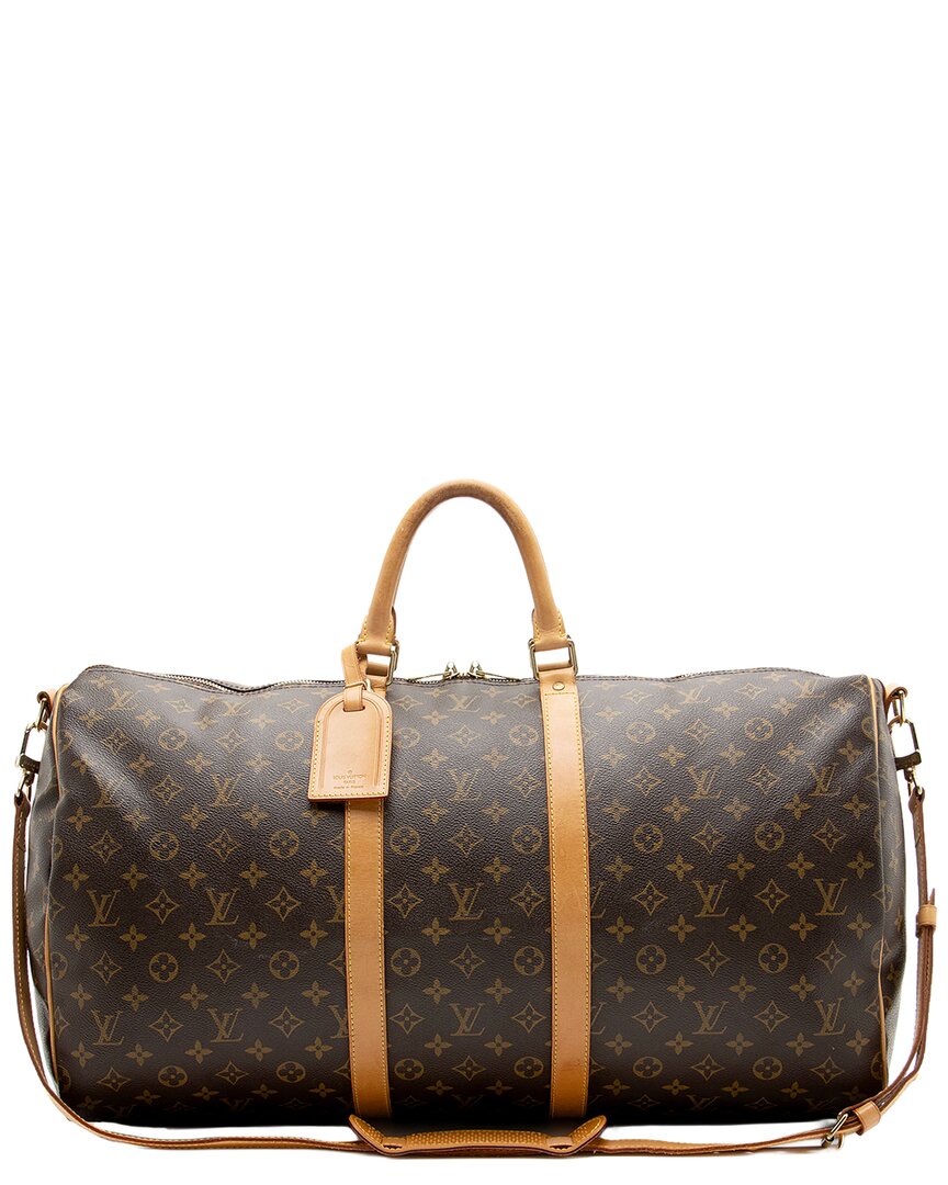 Pre-owned Louis Vuitton Brown Monogram Canvas Keepall Bandouliere 55 Duffle (authentic  Pre-loved)