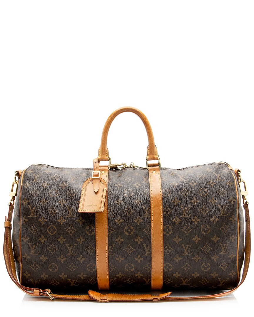 Pre-owned Louis Vuitton Brown Monogram Canvas Keepall Bandouliere 45 Duffle (authentic  Pre-loved)
