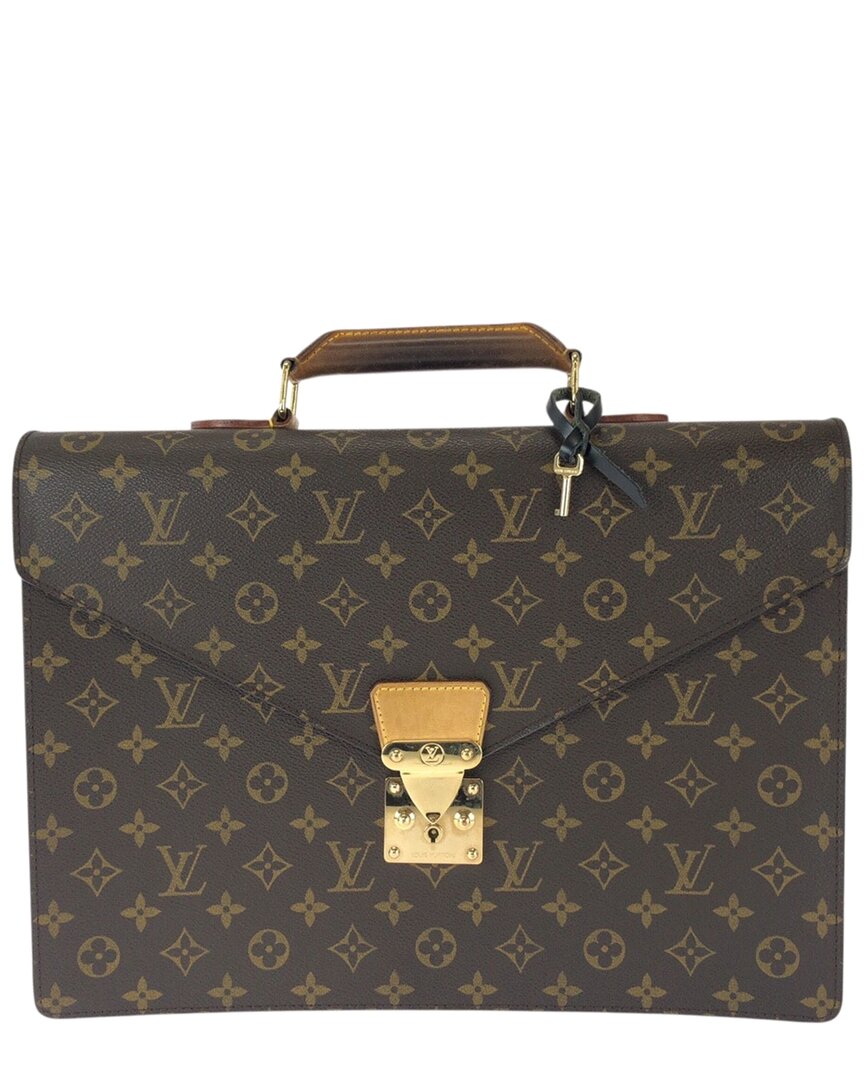 Pre-owned Louis Vuitton Brown Monogram Canvas Serviette Conseiller Briefcase (authentic  Pre-loved)