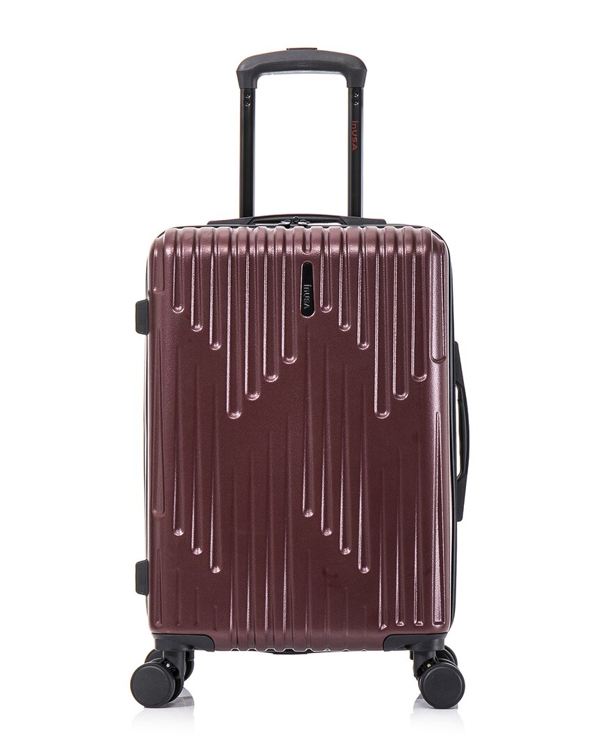 Shop Inusa Drip Lightweight Hardside Spinner Luggage 20 In Red