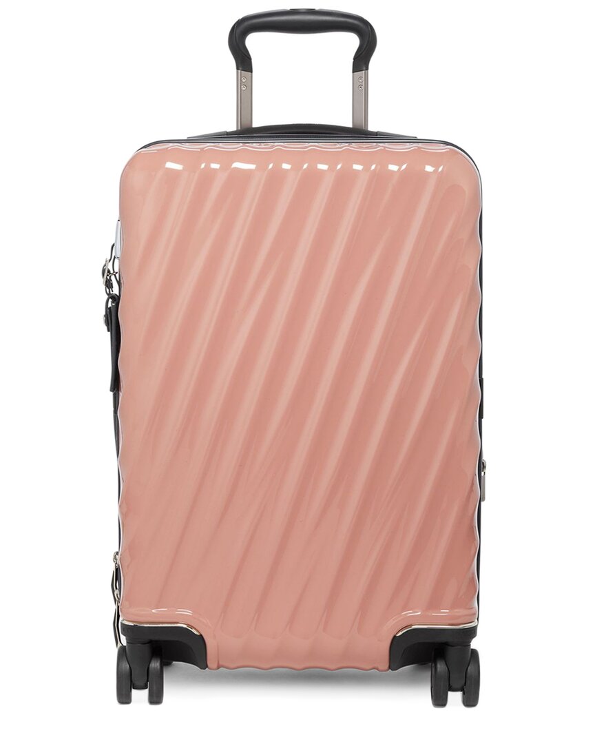 Shop Tumi 19 Degree International Expandable Leather-trim Carry-on In Pink