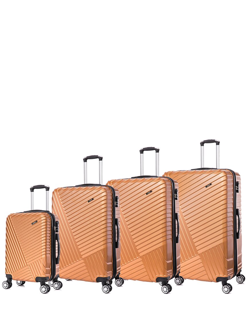 Shop Toscano By Tucci Italy Prodigio 4pc Luggage Set In Gold