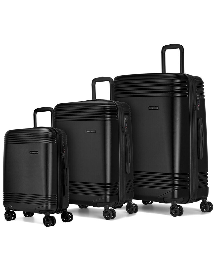 Bugatti Nashville 3pc Expandable Luggage Set In Black