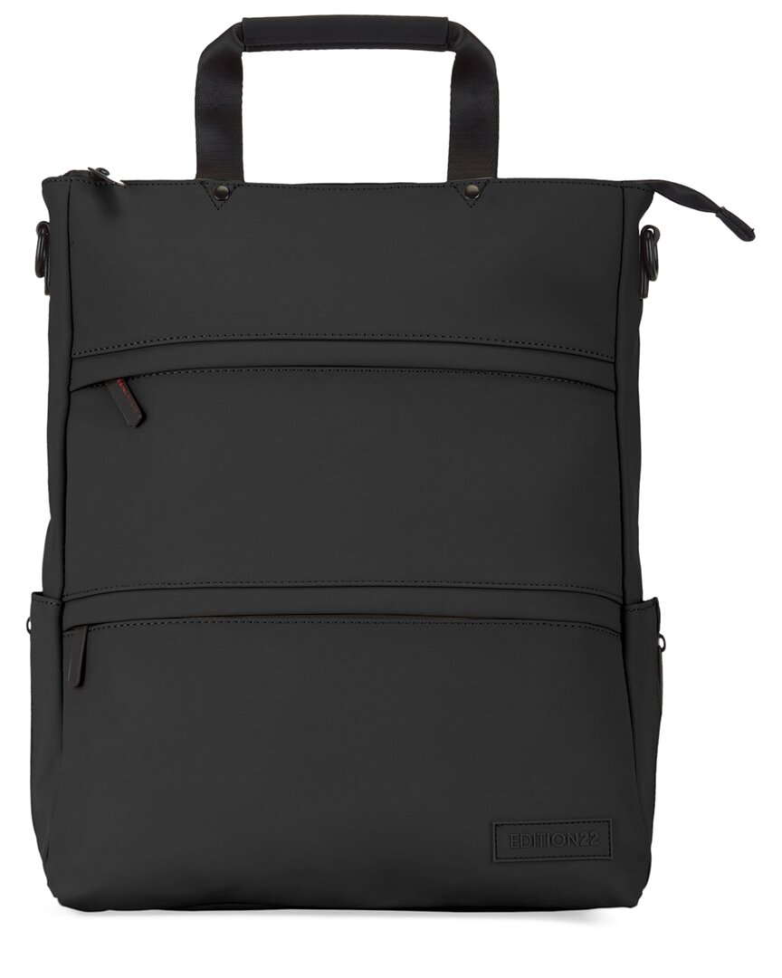 Edition22 Core Convertible Tote To Backpack In Black