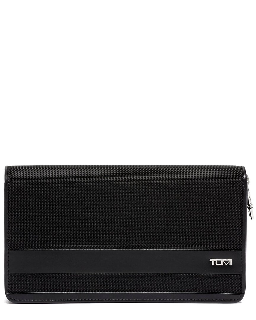 Tumi Alpha Slg Zip-around Travel Wallet In Black