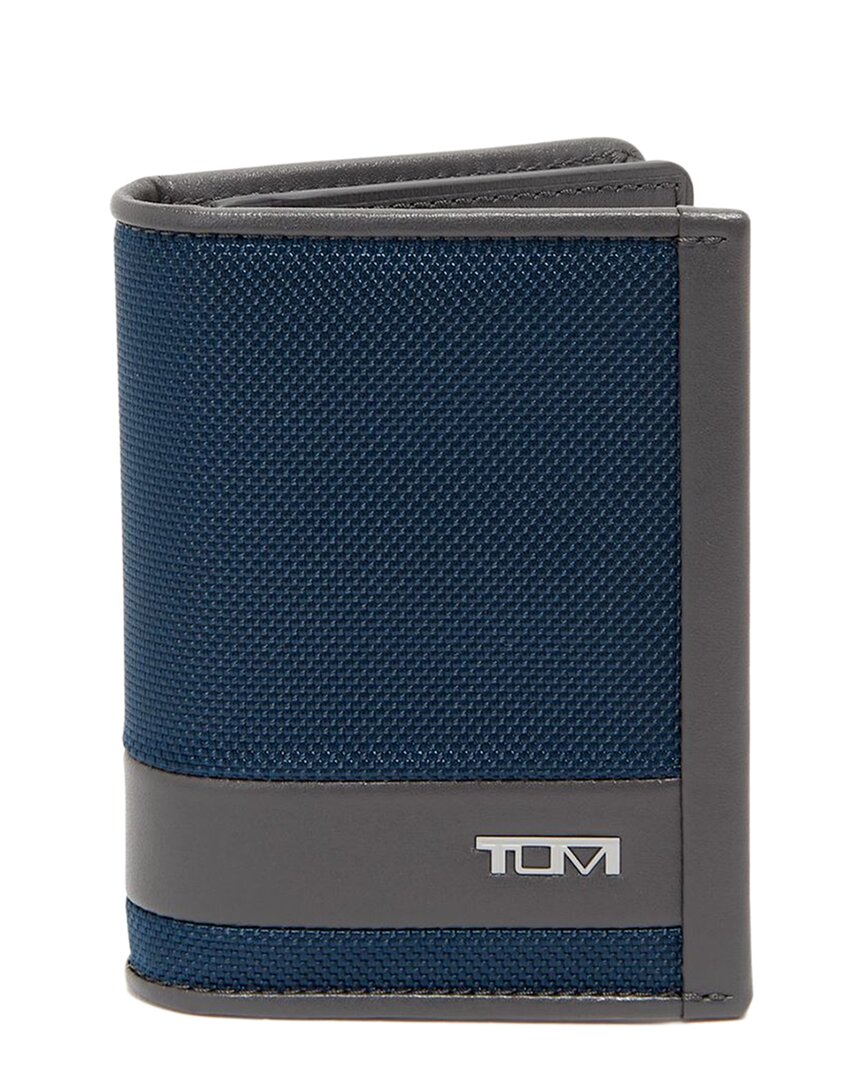 Tumi Alpha Slg Gusseted Card Case In Blue