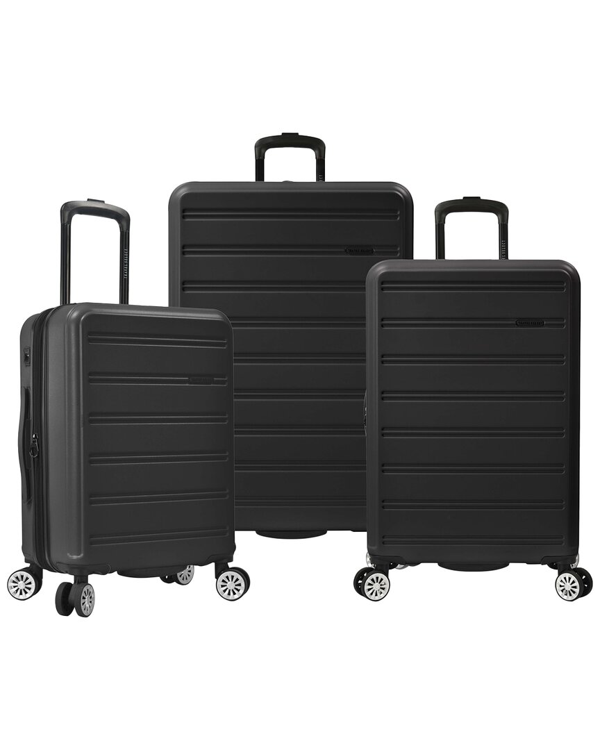 Travel Select Snowcreek 3pc Hardside Spinner Luggage Set In Black
