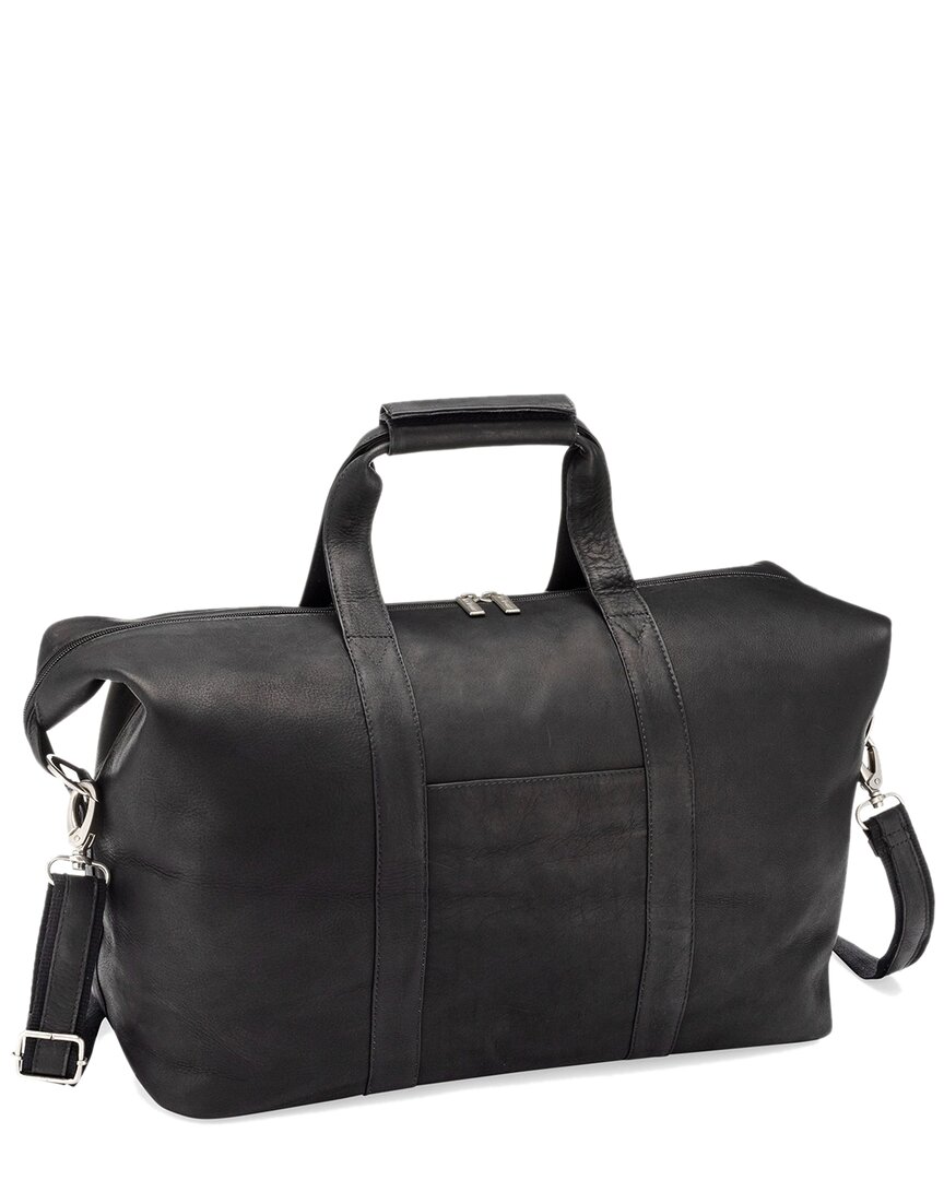 Shop Le Donne Hudson Weekend Leather Duffel Bag In Black