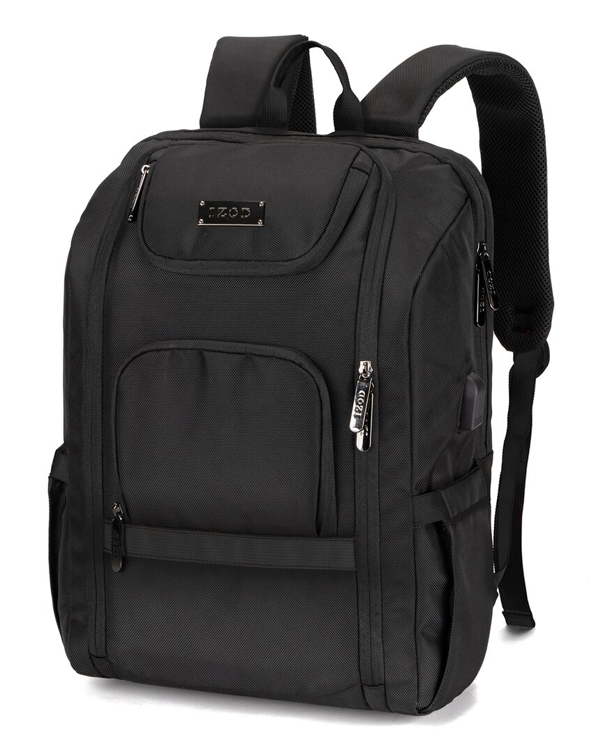 Izod Quilted Elegance Gina Backpack Computer Bag In Black