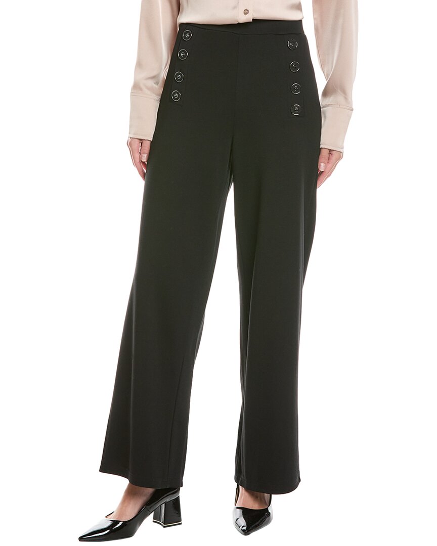 Ellen Tracy Cropped Ponte Pant In Black