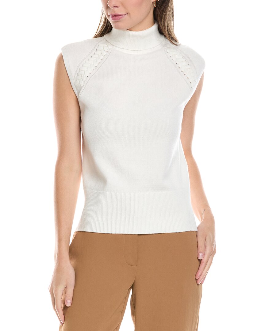 Ellen Tracy Turtleneck Sweater In White