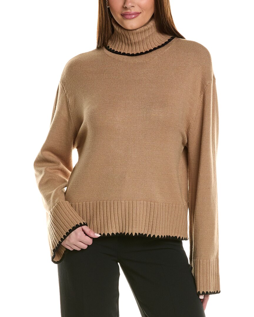 Ellen Tracy Turtleneck Sweater In Brown