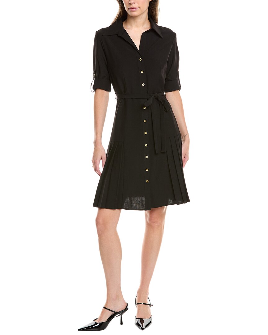 Nanette Lepore Nanette Midi Shirtdress In Black