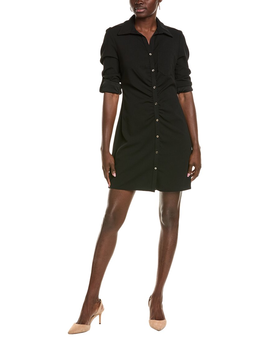 Sharagano Shirtdress In Black