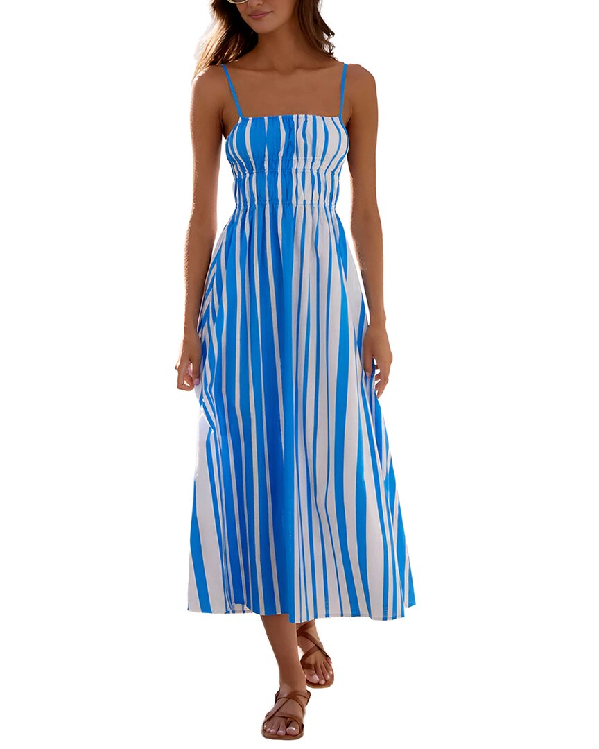 Camila Blanco Printed Midi Dress Women's 4 4800261766167| eBay