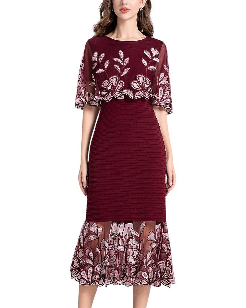 Lebrin Atelier Midi Dress In Red