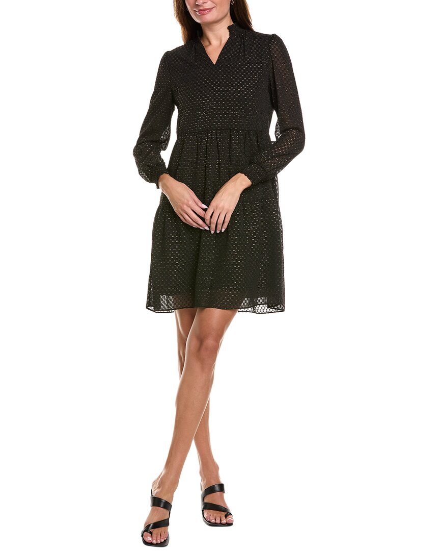 Nanette Lepore Nanette  Fil Coupe Mini Dress In Black