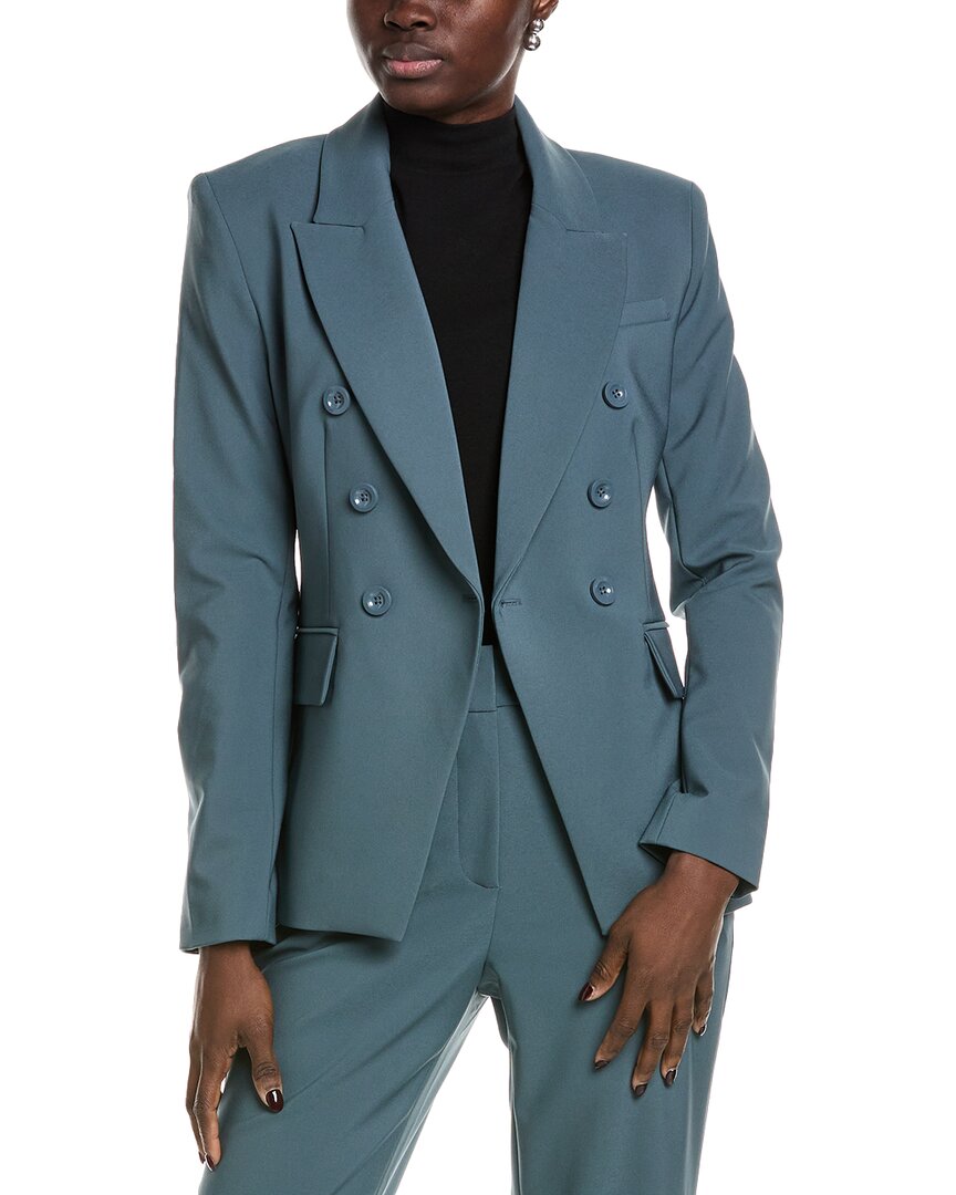 Toccin Kylie Double-breasted Blazer In Blue