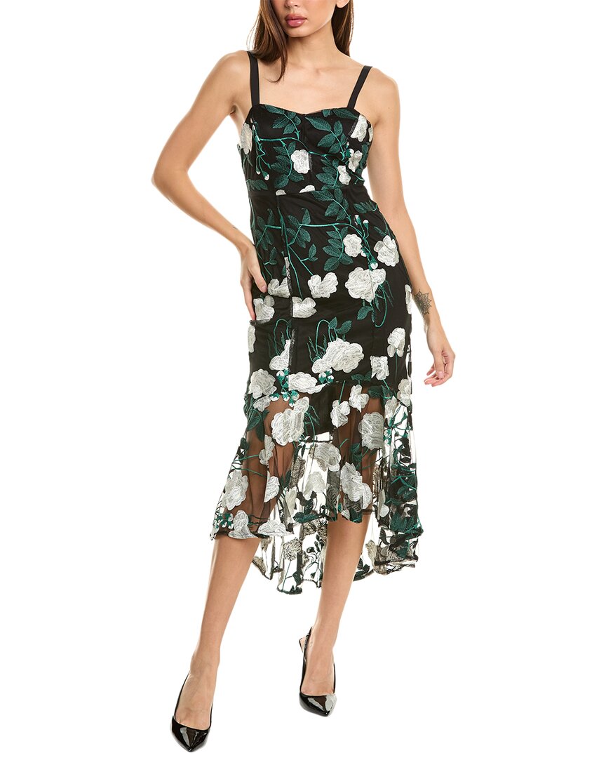 Sam Edelman Vine Flower Embroidered Midi Dress In White | ModeSens