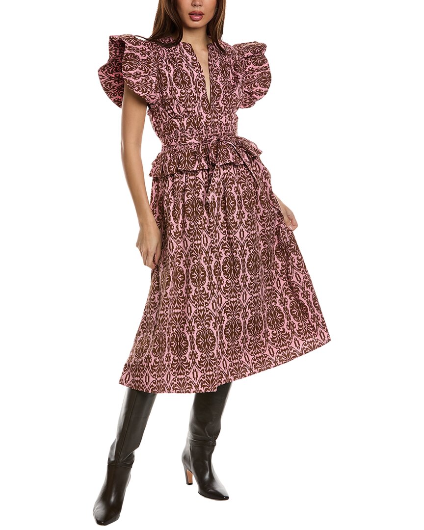 Jl Luxe Midi Dress In Pink