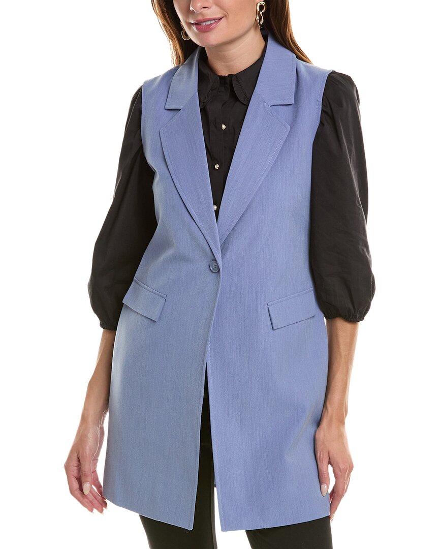 Shop Nanette Lepore Nanette Waist Coat In Blue