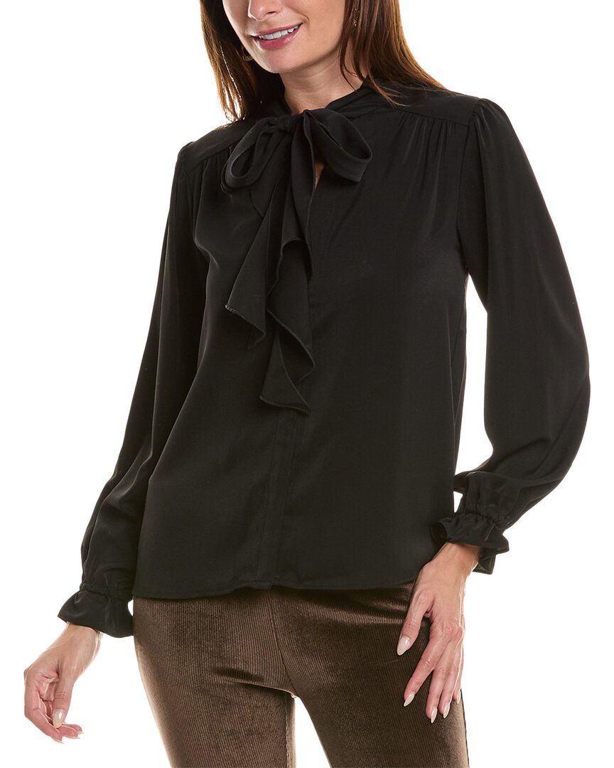 Nanette Lepore Nanette  Scarf Blouse In Black