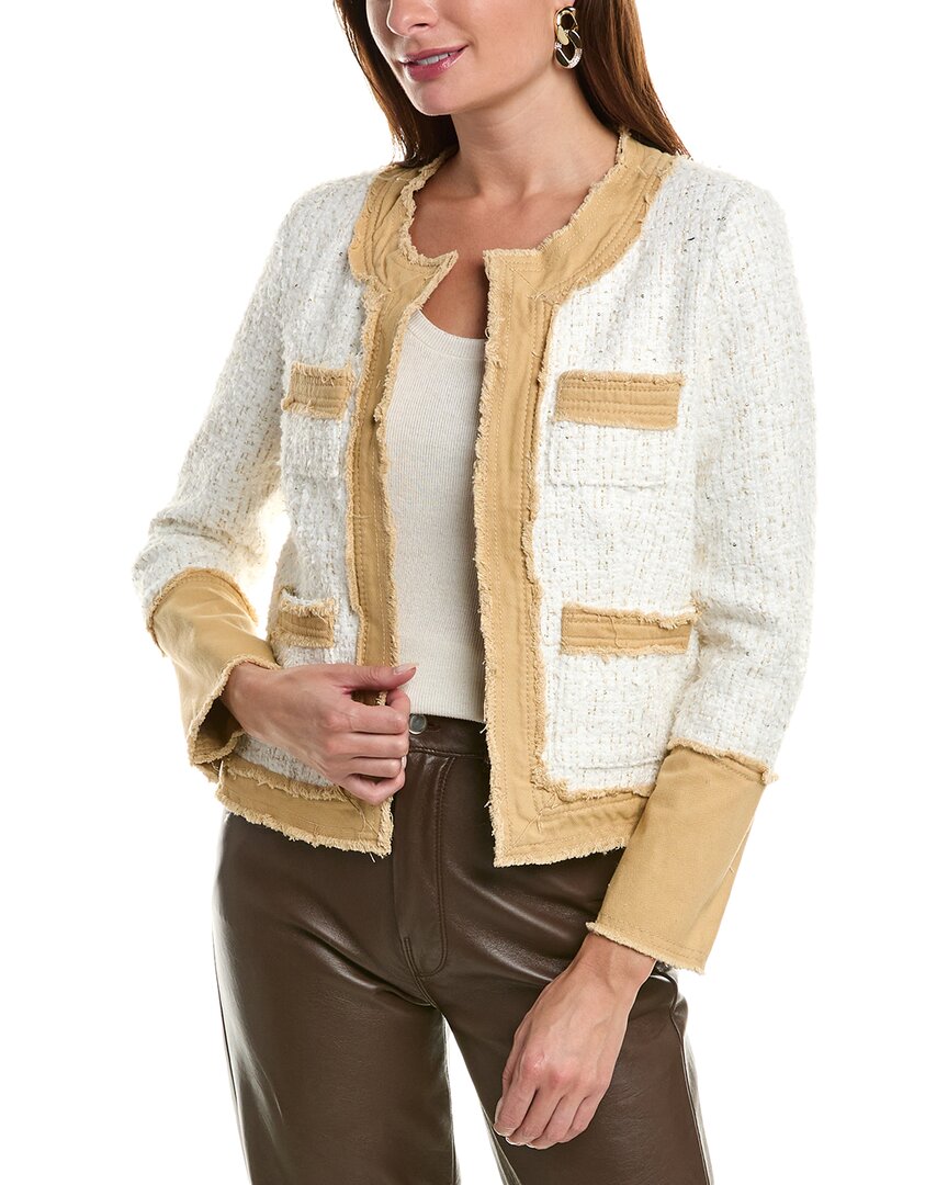 Nanette Lepore Nanette  Tweed Jacket In White