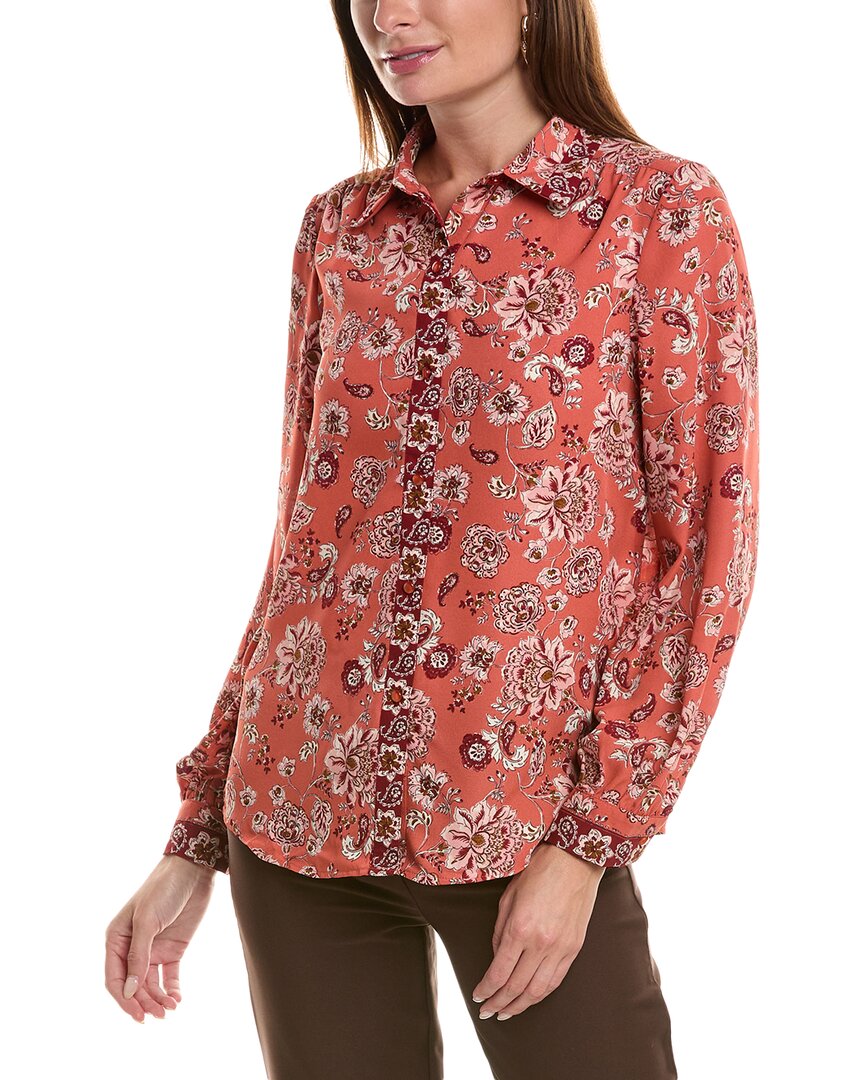 NANETTE LEPORE NANETTE NANETTE LEPORE PRINTED CREPE SHIRT