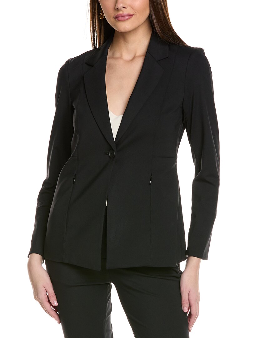 Kenneth Cole Satin Jacket In Black