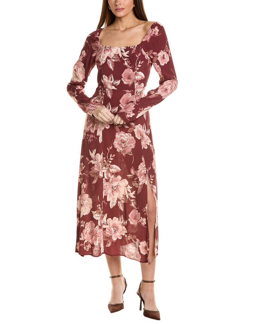 Maison Maar Midi Dress In Red