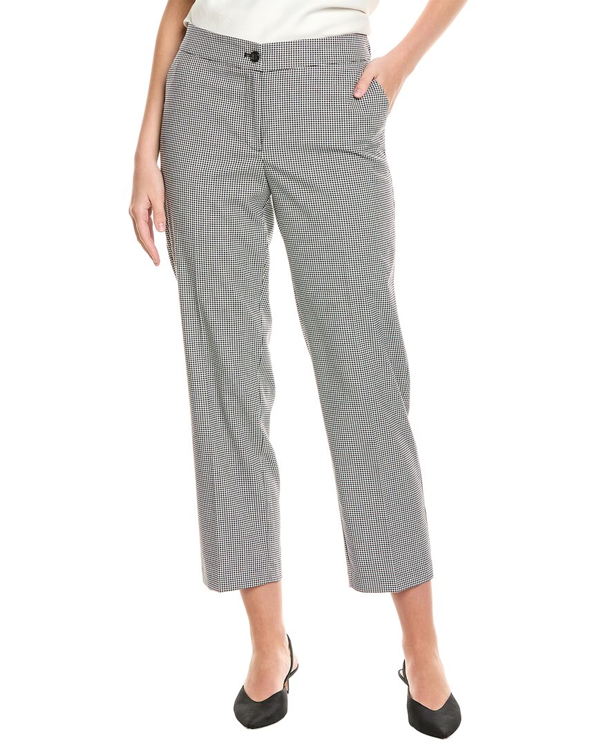 Jones New York Fly Front Straight Ankle Pant In Gray
