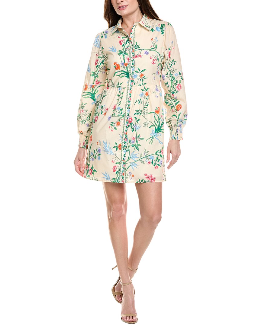 Flora Bea Nyc Tinsley Mini Dress In White
