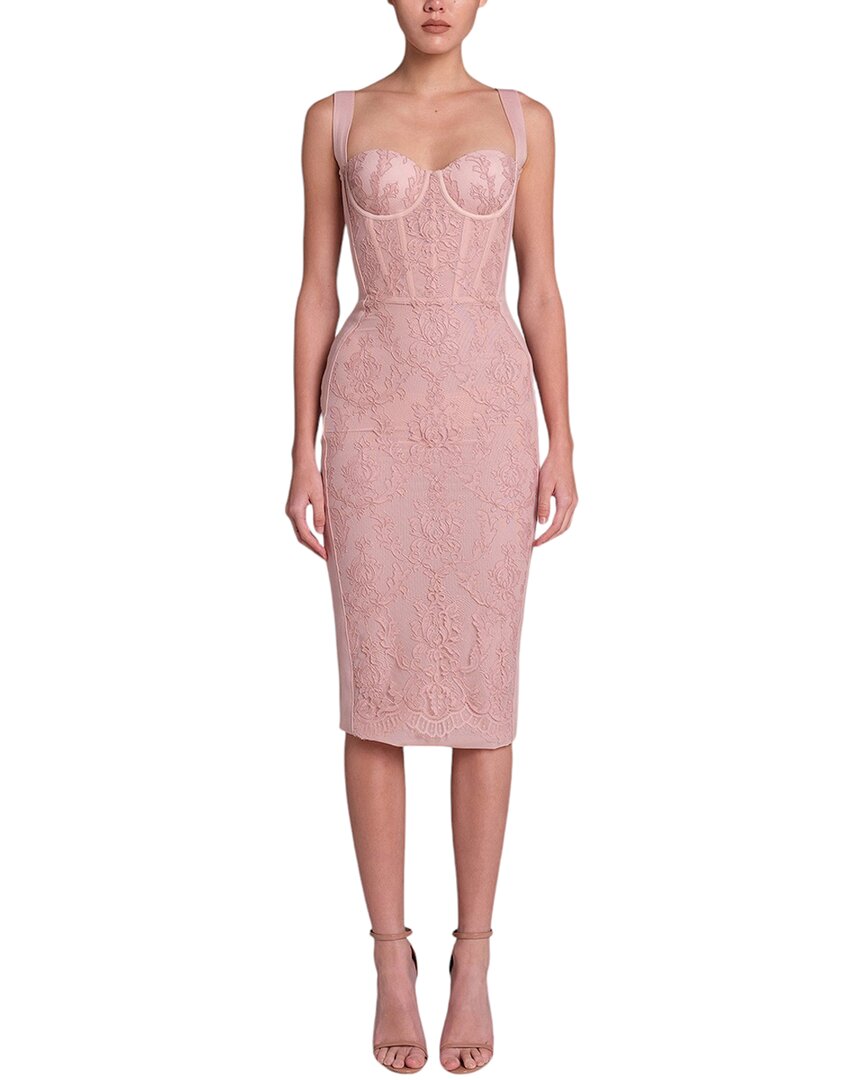 Adele Berto Mini Dress In Pink