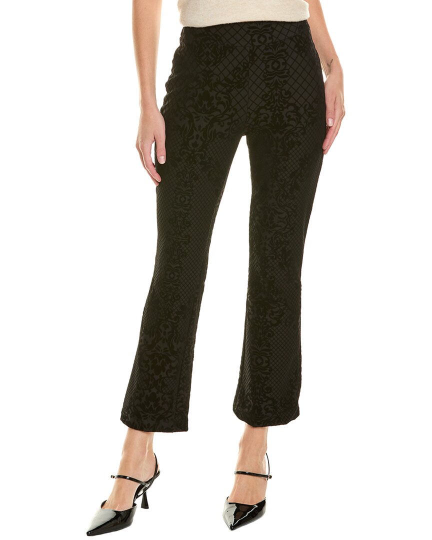 Nanette Lepore Nanette Velvet Damask Legging In Black
