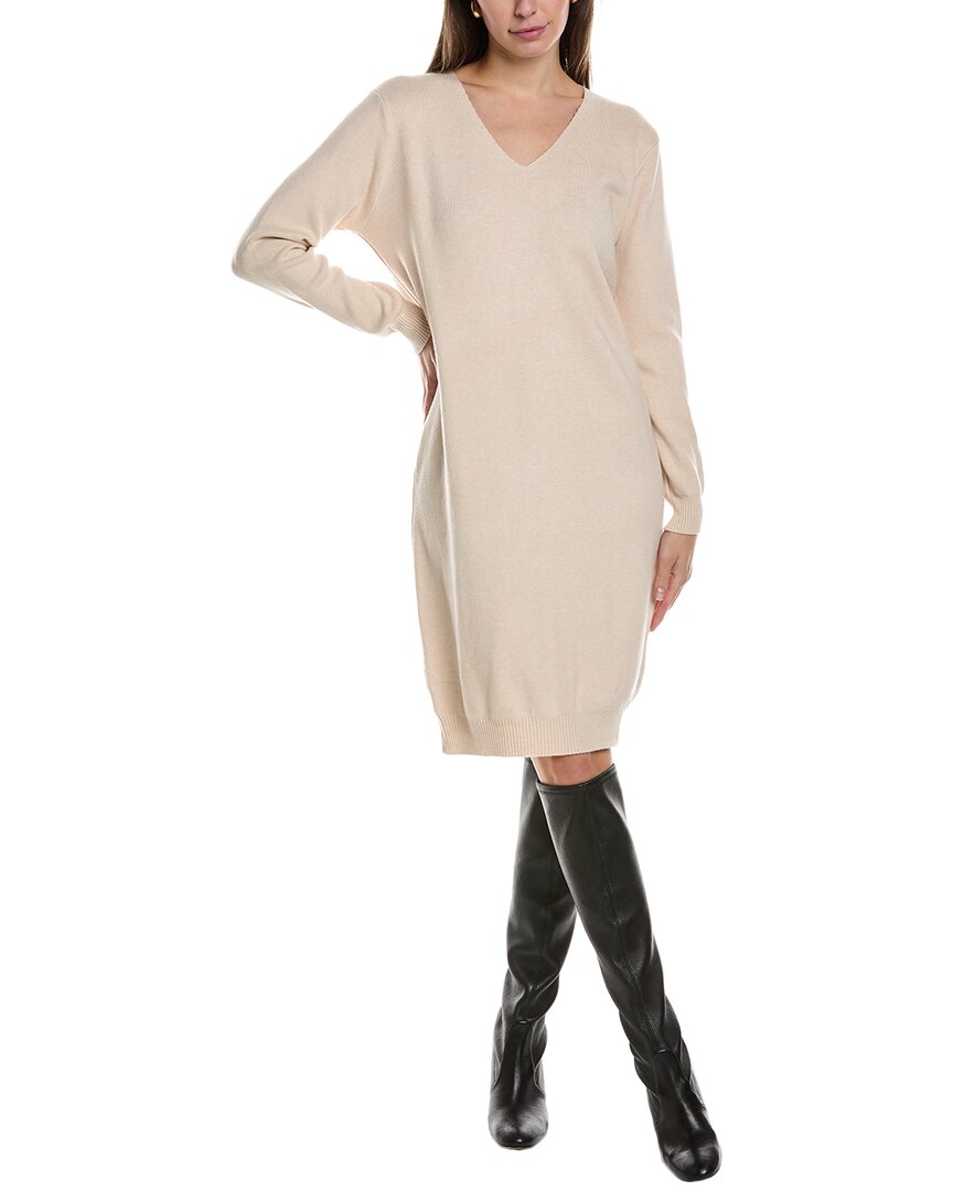Jl Luxe Sweaterdress In Beige