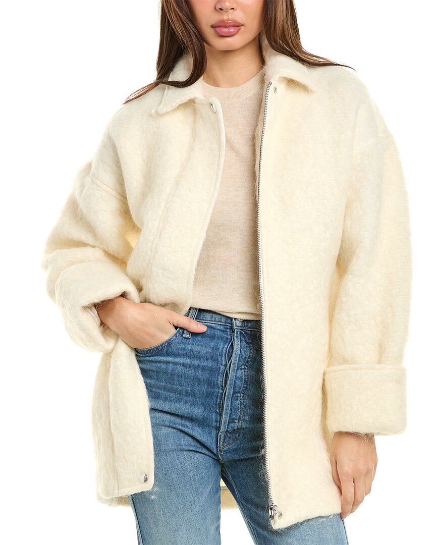 Iro Damari Wool-blend Coat In White