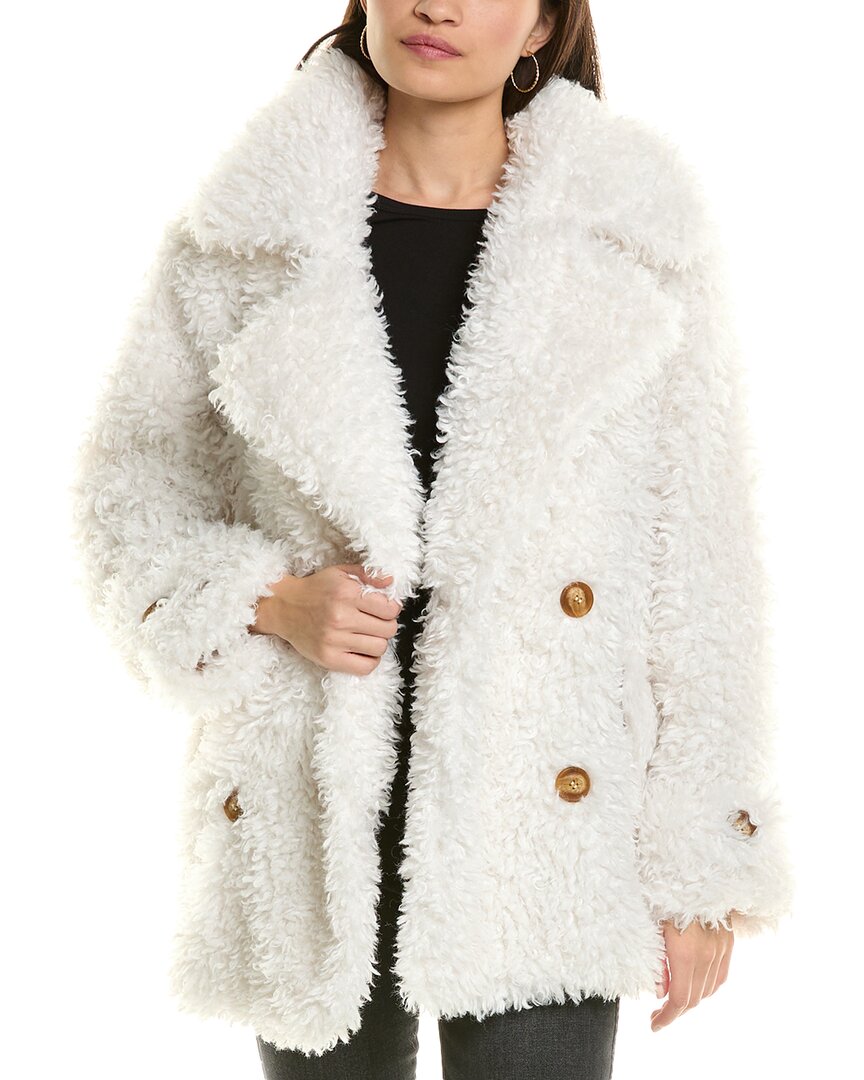 Shop Free People Sophie Peacoat In White
