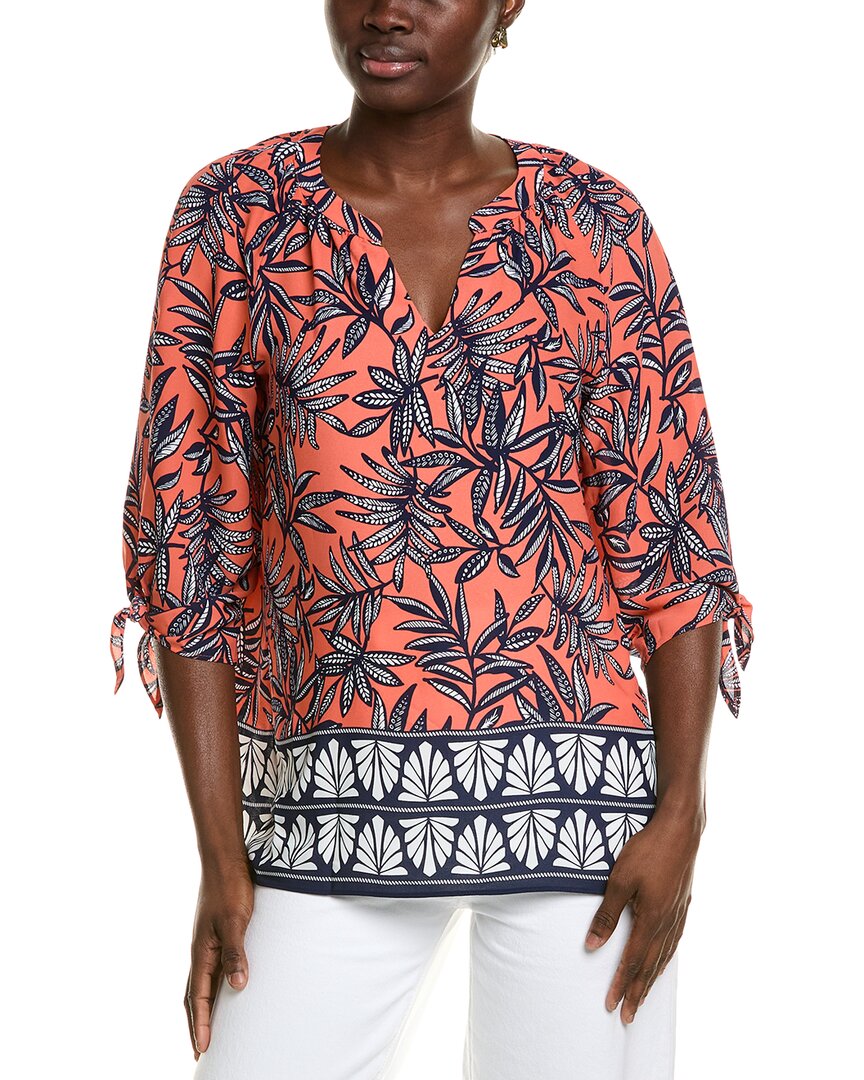 Jones New York Raglan Sleeve Blouse In Pink
