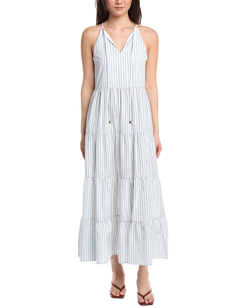 Flora Bea Nyc Ginevra Maxi Dress In Blue