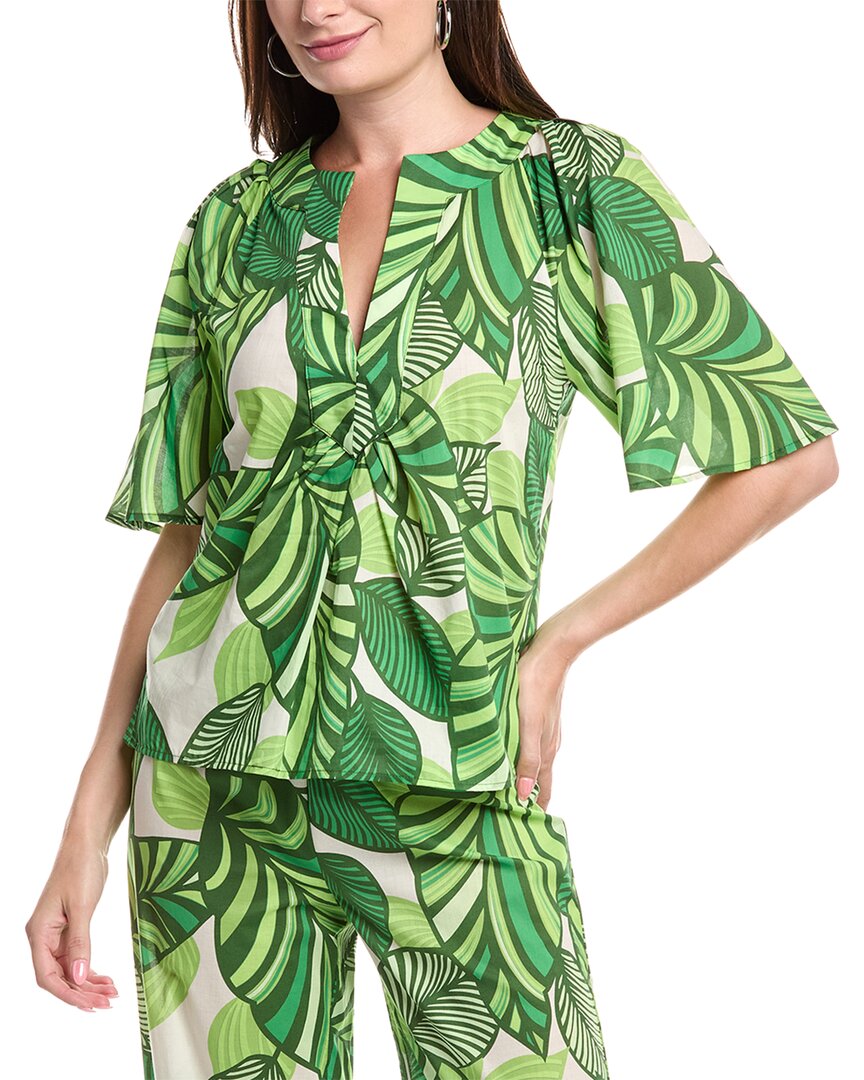 Flora Bea Nyc Mona Top In Green