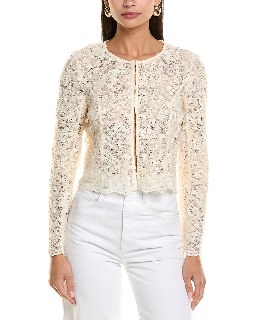 Flora Bea Nyc Omila Lace Top In Gray