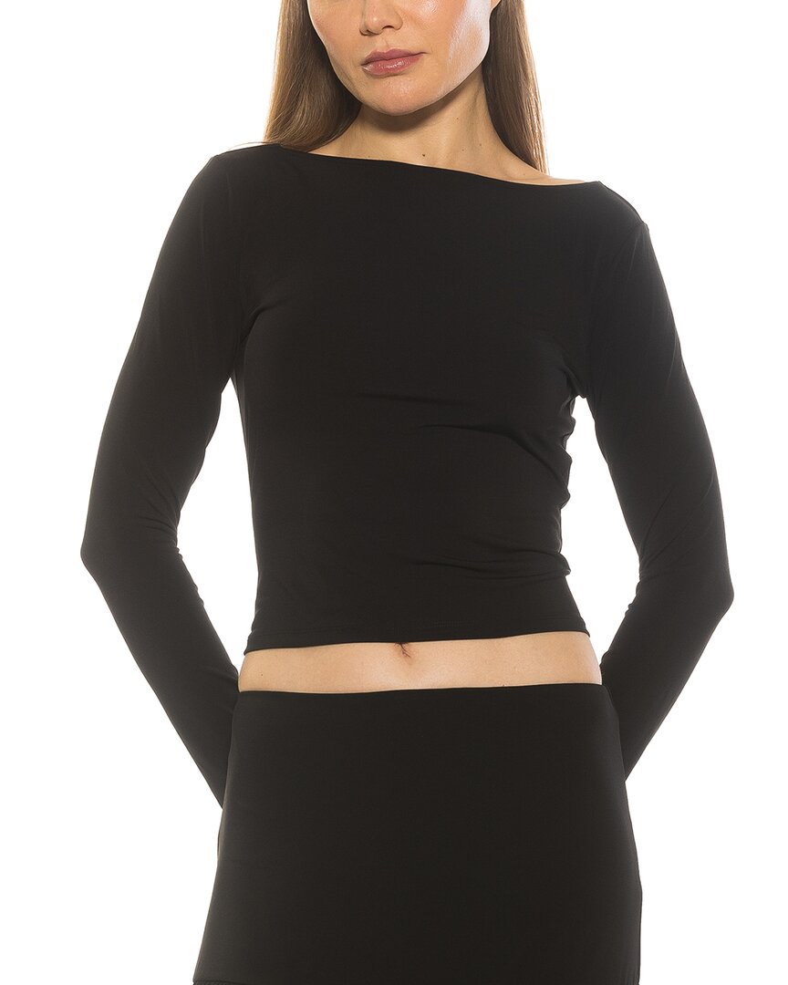 Alexia Admor Dahlia Boat Neck Top