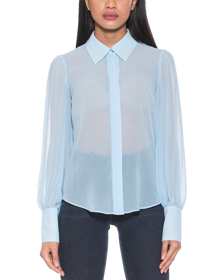 Alexia Admor Zayn Blouson Sleeve Button-up Shirt