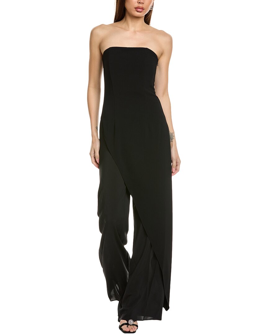 Alice And Olivia Alondra Strapless Asymmetric Jumpsuit