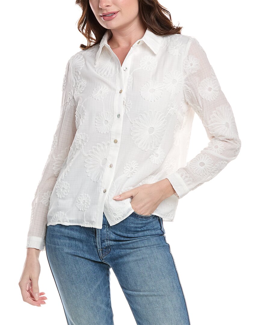 NANETTE LEPORE NANETTE NANETTE LEPORE APPLIQUE BLOUSE