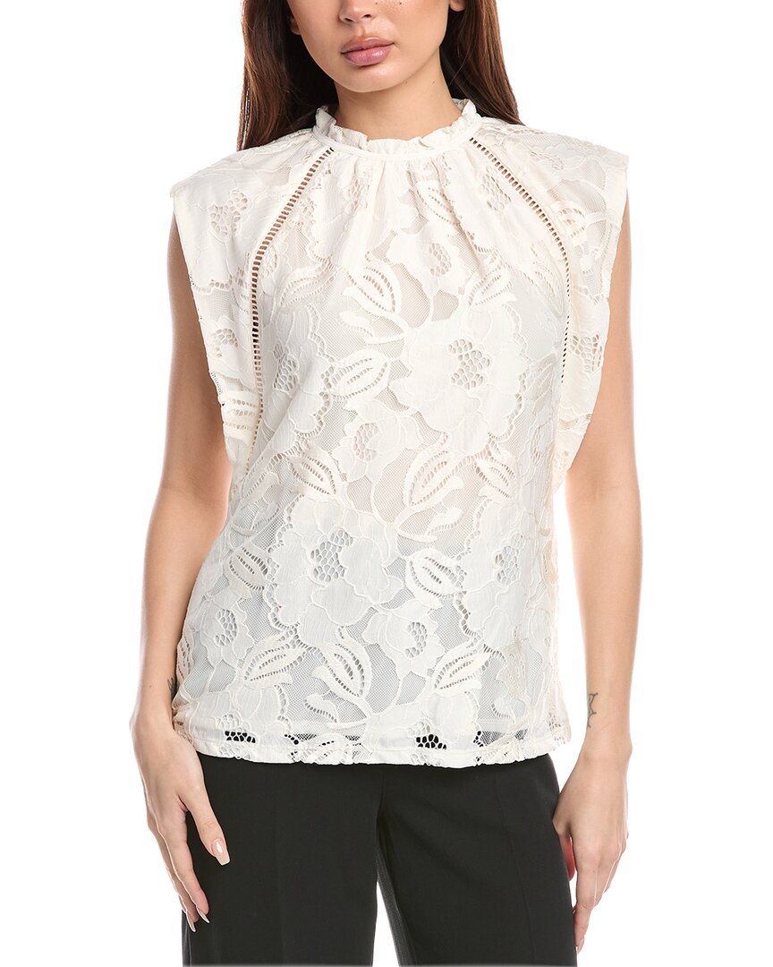Anne Klein Ruffle Neck Top
